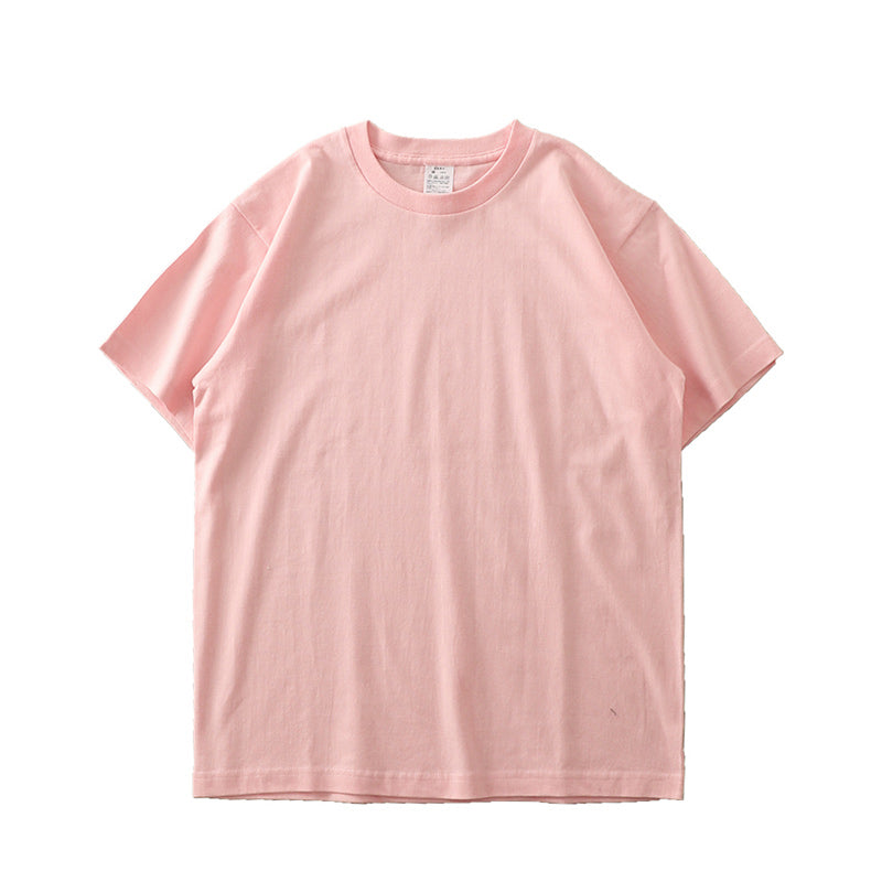 Men's Short Sleeve Tee Casual T-shirt Light Pink